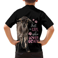 Who Loves Goat Just A Girl Christmas Trees Christmas Christmas Hawaiian Shirt Xmas Holiday Patterns - Wonder Print Shop