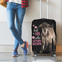 Who Loves Goat Just A Girl Christmas Trees Christmas Christmas Luggage Cover Xmas Holiday Patterns - Wonder Print Shop