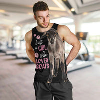 Who Loves Goat Just A Girl Christmas Trees Christmas Christmas Men Tank Top Xmas Holiday Patterns - Wonder Print Shop