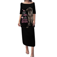 Who Loves Goat Just A Girl Christmas Trees Christmas Christmas Puletasi Xmas Holiday Patterns - Wonder Print Shop