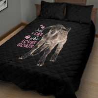 Who Loves Goat Just A Girl Christmas Trees Christmas Christmas Quilt Bed Set Xmas Holiday Patterns - Wonder Print Shop