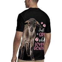 Who Loves Goat Just A Girl Christmas Trees Christmas Christmas Rugby Jersey Xmas Holiday Patterns - Wonder Print Shop