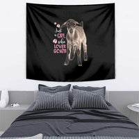 Who Loves Goat Just A Girl Christmas Trees Christmas Christmas Tapestry Xmas Holiday Patterns - Wonder Print Shop