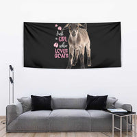 Who Loves Goat Just A Girl Christmas Trees Christmas Christmas Tapestry Xmas Holiday Patterns - Wonder Print Shop