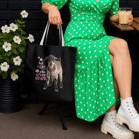 Who Loves Goat Just A Girl Christmas Trees Christmas Christmas Tote Bag Xmas Holiday Patterns - Wonder Print Shop