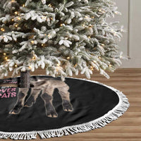 Who Loves Goat Just A Girl Christmas Trees Christmas Tree Skirt Xmas Holiday Patterns - Wonder Print Shop