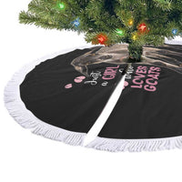 Who Loves Goat Just A Girl Christmas Trees Christmas Tree Skirt Xmas Holiday Patterns - Wonder Print Shop