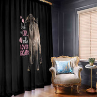 Who Loves Goat Just A Girl Christmas Trees Christmas Christmas Window Curtain Xmas Holiday Patterns - Wonder Print Shop