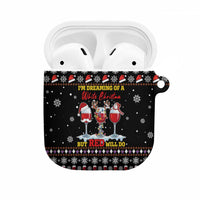 Wine Red Christmas Christmas Christmas AirPods Case Xmas Holiday Patterns - Wonder Print Shop