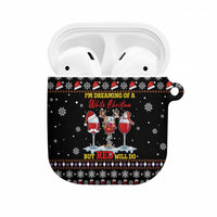 Wine Red Christmas Christmas Christmas AirPods Case Xmas Holiday Patterns - Wonder Print Shop