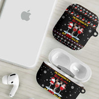 Wine Red Christmas Christmas Christmas AirPods Case Xmas Holiday Patterns - Wonder Print Shop
