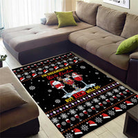 Wine Red Christmas Christmas Christmas Area Rug Xmas Holiday Patterns - Wonder Print Shop