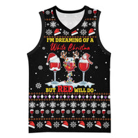 Wine Red Christmas Christmas Christmas Basketball Jersey Xmas Holiday Patterns - Wonder Print Shop