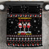 Wine Red Christmas Christmas Christmas Bedding Set Xmas Holiday Patterns - Wonder Print Shop