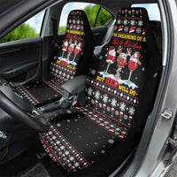 Wine Red Christmas Christmas Christmas Car Seat Cover Xmas Holiday Patterns - Wonder Print Shop
