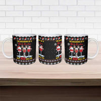Wine Red Christmas Christmas Christmas Ceramic Mug Xmas Holiday Patterns - Wonder Print Shop