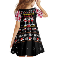 Wine Red Christmas Christmas Christmas Family Matching Off The Shoulder Long Sleeve Dress and Hawaiian Shirt Xmas Holiday Patterns - Wonder Print Shop