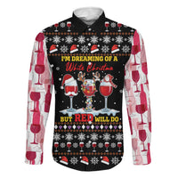 Wine Red Christmas Christmas Christmas Family Matching Puletasi and Hawaiian Shirt Xmas Holiday Patterns - Wonder Print Shop
