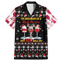 Wine Red Christmas Christmas Christmas Family Matching Tank Maxi Dress and Hawaiian Shirt Xmas Holiday Patterns - Wonder Print Shop