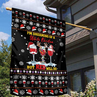 Wine Red Christmas Christmas Christmas Garden Flag Xmas Holiday Patterns - Wonder Print Shop