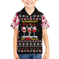 Wine Red Christmas Christmas Christmas Hawaiian Shirt Xmas Holiday Patterns - Wonder Print Shop