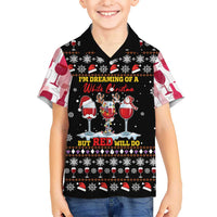 Wine Red Christmas Christmas Christmas Hawaiian Shirt Xmas Holiday Patterns - Wonder Print Shop