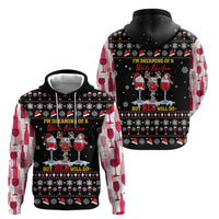 Wine Red Christmas Christmas Christmas Hoodie Xmas Holiday Patterns - Wonder Print Shop
