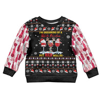Wine Red Christmas Christmas Kid Ugly Christmas Sweater Xmas Holiday Patterns - Wonder Print Shop
