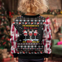 Wine Red Christmas Christmas Kid Ugly Christmas Sweater Xmas Holiday Patterns - Wonder Print Shop