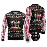 Wine Red Christmas Christmas Ugly Christmas Sweater Xmas Holiday Patterns - Wonder Print Shop