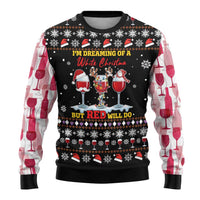 Wine Red Christmas Christmas Ugly Christmas Sweater Xmas Holiday Patterns - Wonder Print Shop