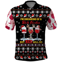 Wine Red Christmas Christmas Christmas Polo Shirt Xmas Holiday Patterns - Wonder Print Shop
