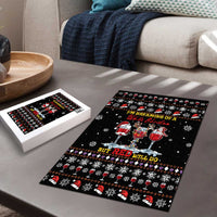 Wine Red Christmas Christmas Christmas Puzzle Xmas Holiday Patterns - Wonder Print Shop