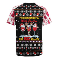 Wine Red Christmas Christmas Christmas Rugby Jersey Xmas Holiday Patterns - Wonder Print Shop