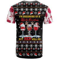 Wine Red Christmas Christmas Christmas T Shirt Xmas Holiday Patterns - Wonder Print Shop