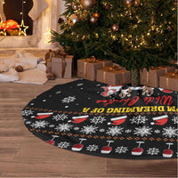Wine Red Christmas Christmas Tree Skirt Xmas Holiday Patterns - Wonder Print Shop