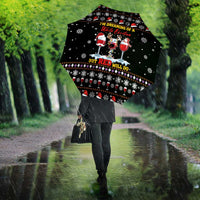 Wine Red Christmas Christmas Christmas Umbrella Xmas Holiday Patterns - Wonder Print Shop