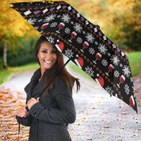 Wine Red Christmas Christmas Christmas Umbrella Xmas Holiday Patterns - Wonder Print Shop
