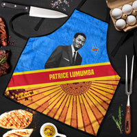 Patrice Lumumba Apron with Congolese Flag Colors and African History Quote - Wonder Print Shop