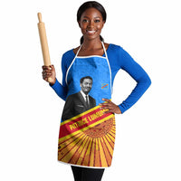 Patrice Lumumba Apron with Congolese Flag Colors and African History Quote - Wonder Print Shop