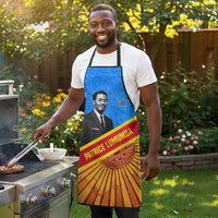 Patrice Lumumba Apron with Congolese Flag Colors and African History Quote - Wonder Print Shop