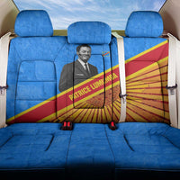 Patrice Lumumba Back Car Seat Cover with Congolese Flag Colors and African History Quote - Wonder Print Shop