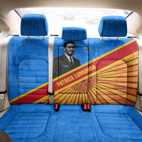 Patrice Lumumba Back Car Seat Cover with Congolese Flag Colors and African History Quote - Wonder Print Shop