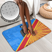 Patrice Lumumba Bathroom Set with Congolese Flag Colors and African History Quote - Wonder Print Shop