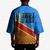 Patrice Lumumba Kimono with Congolese Flag Colors and African History Quote - Wonder Print Shop