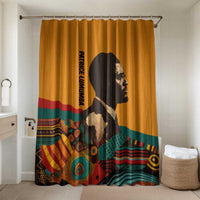 Patrice Lumumba Bathroom Set with Profile Portrait and Bold Africa Will Rise Statement - Wonder Print Shop