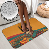 Patrice Lumumba Bathroom Set with Profile Portrait and Bold Africa Will Rise Statement - Wonder Print Shop
