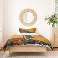 Patrice Lumumba Bedding Set with Profile Portrait and Bold Africa Will Rise Statement - Wonder Print Shop