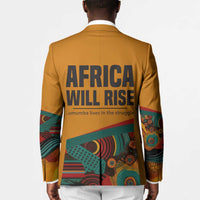 Patrice Lumumba Blazer with Profile Portrait and Bold Africa Will Rise Statement - Wonder Print Shop