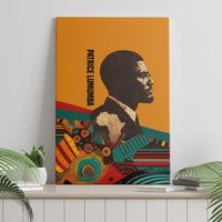 Patrice Lumumba Canvas Wall Art with Profile Portrait and Bold Africa Will Rise Statement - Wonder Print Shop